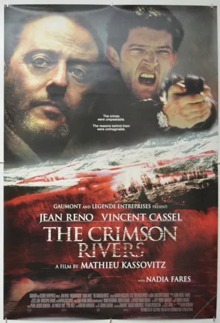 The Crimson Rivers Original Cinema One Sheet Movie Poster Jean