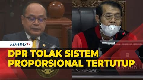 Dpr Sepakat Tolak Sistem Proporsional Tertutup Pemilu Kecuali