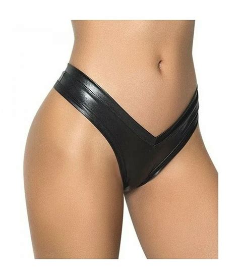 Tanga Culotte Sexy De Vinilo Sex Shop Tentaciones