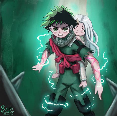 Artstation Fanarts Midoriya And Eri