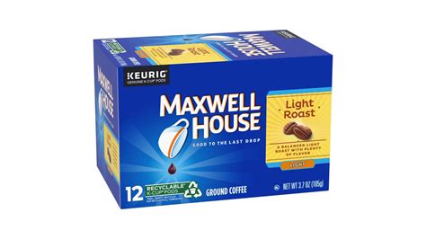 Maxwell House Light Coffee Light Roast K Cup Coffee Pods 12 Ct