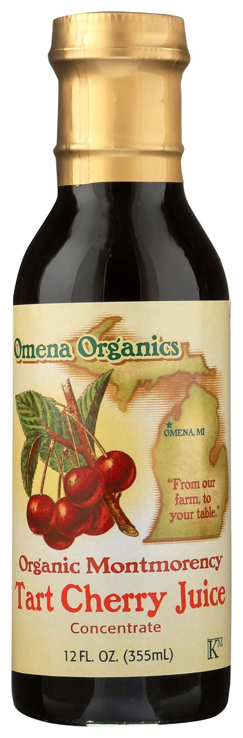 Organic Tart Cherry Juice Concentrate Omena Organics