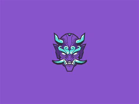 Purple Oni Mask By Agus On Dribbble