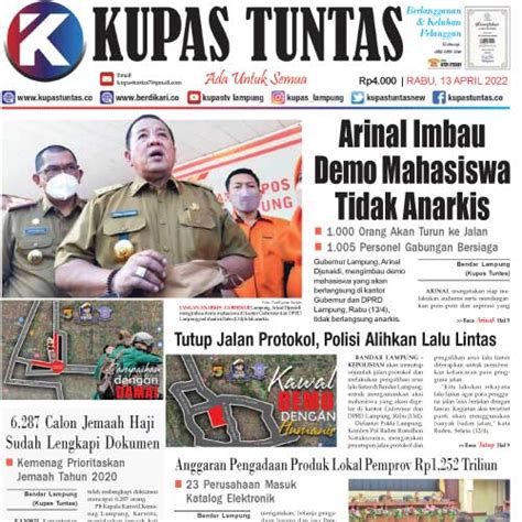 Berdikari Surat Kabar Harian Kupas Tuntas Edisi Rabu April