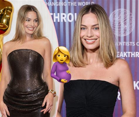 Pregnant Margot Robbie Showed Off Her Baby Bump In Super Chic Outfit At