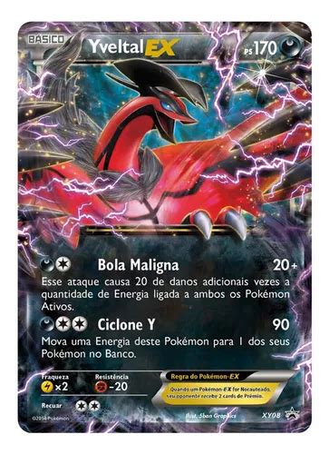 Carta Pokémon Lendário Yveltal Ex Xy Promo Parcelamento sem juros