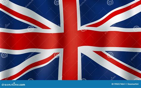 Bandeira De Grean Gr Bretanha Ou De Union Jack D Ilustra O Do Vetor