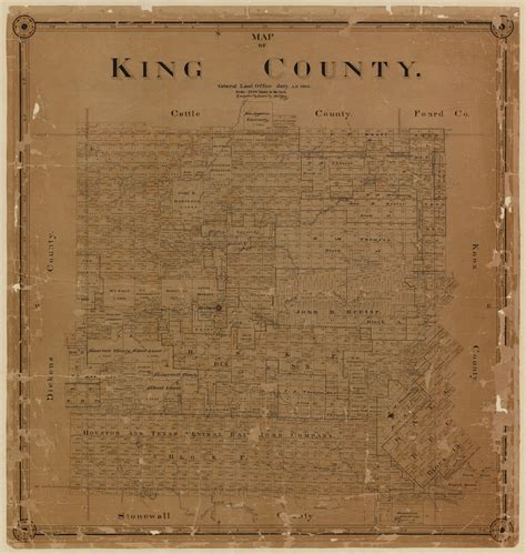 Map Of King County Legacy Of Texas