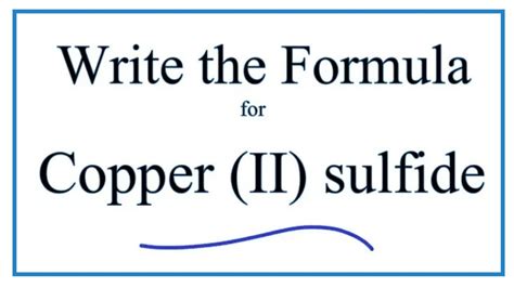 Chemical Formula For Copper Sulfide - Bios Pics