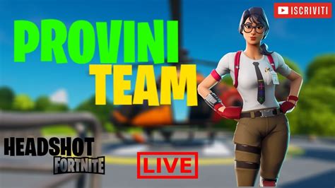 Provini Team Competitive Hs Live Fortnite Youtube