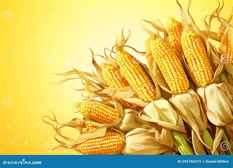 Corn On The Cob Stalks Cartoon Vector 10838631