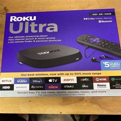 Roku Ultra Streaming Media Player Hd K Hdr Dolby Vision Rw Id