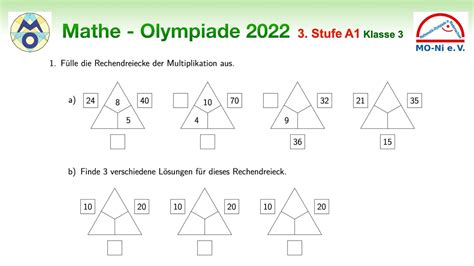 Mathematik Olympiade Stufe Landesrunde Klasse Aufgabe