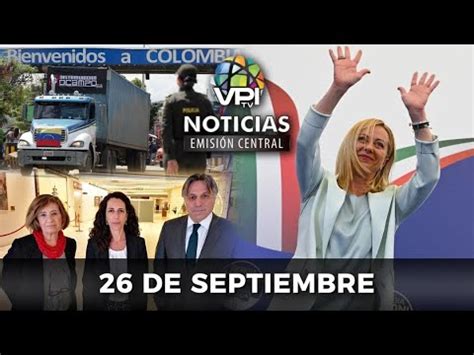 En Vivo Noticias De Venezuela Hoy Lunes 26 De Septiembre VPItv