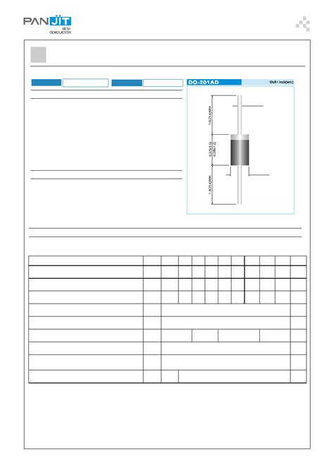 Mbr Datasheet Pages Panjit Schottky Barrier Rectifiers