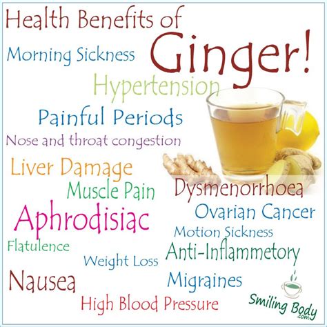 Health Benefits of Ginger - Smiling Body