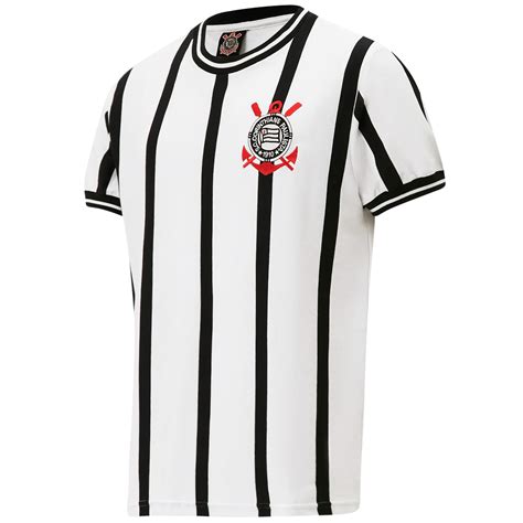 Camisa Corinthians Retrô 1971 Listrada Masculina