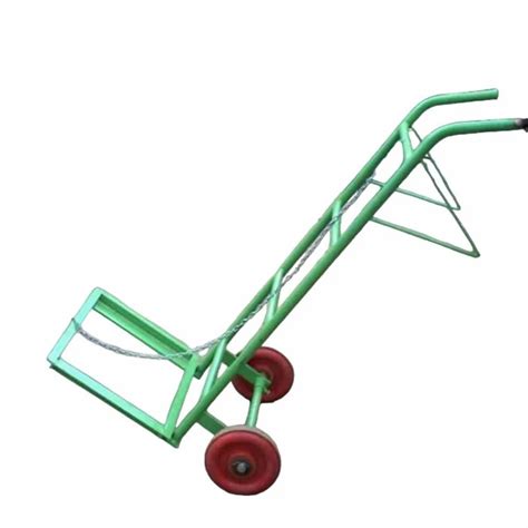 Green Mild Steel Gas Cylinder Trolley At 3000 Gas Cylinder Trolley