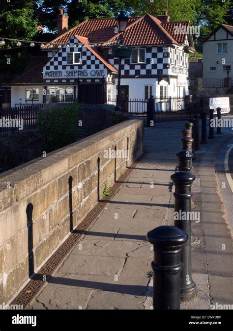 Mother Shiptons Cave Entrance On A Summer Evening At Knaresborough