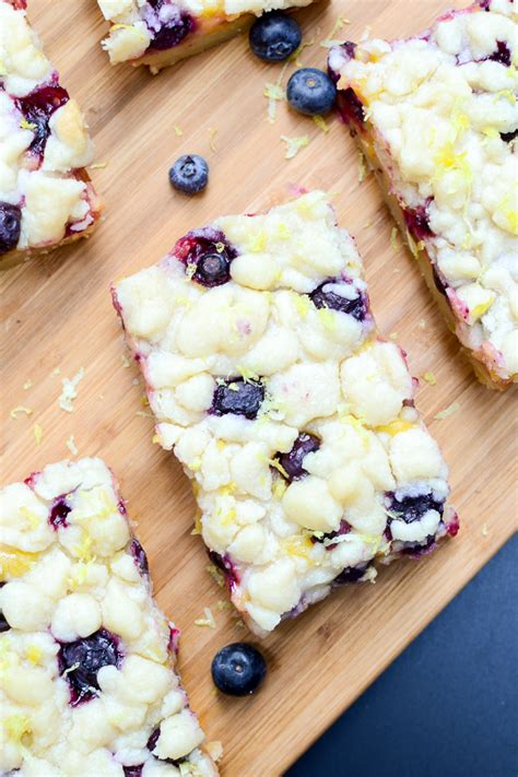 Lemon Blueberry Shortbread Bars The Every Kitchen