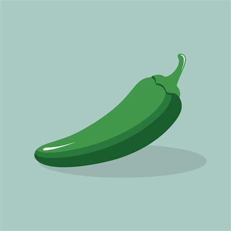 Premium Vector Jalapeno Chili Pepper Vector Flat Illustration