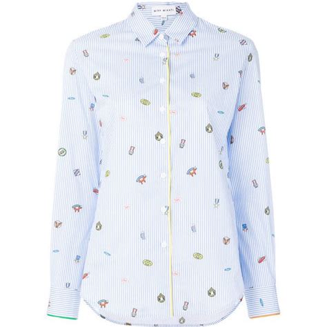 Mira Mikati Printed Striped Shirt