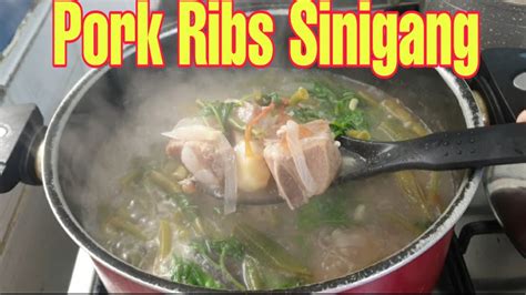 Pork Ribs Sinigang Lutong Bahay Own Version Mimi Jess Youtube