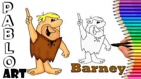 How To Draw Barney Rubble From The Flintstones Learn To Draw Step By