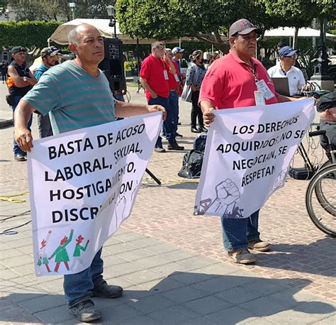 Diario El Volc N Sindicalizados Otra Vez Se Manifiestan Por Acoso Laboral