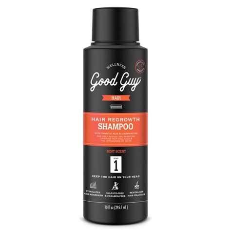 Good Guy Hair Regrowth Shampoo Mens Hair Loss Shampoo Mint Scent 10 Oz ...