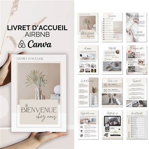 Livret Daccueil Airbnb Fran Ais Pages A Template Canva Airbnb