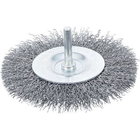 Brosse Plate Acier Ondul Bgs Mm Tige Mm Cdiscount