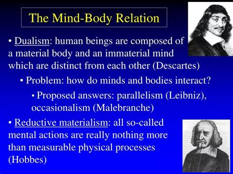 Ppt The Mind Body Relation Powerpoint Presentation Free Download Id388313