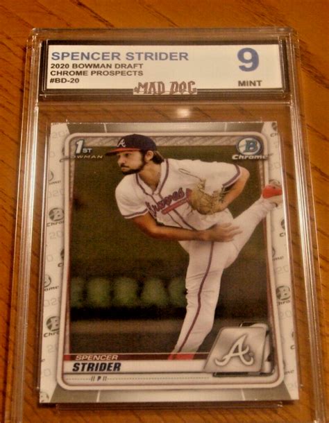 Spencer Strider Rookie Bowman Chrome Mint Braves Mad