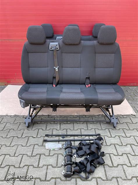 Seat Fiat Ducato Boxer Jumper Citroën Relay LHD bench triple rear