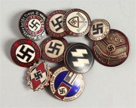 Sold Price TEN VARIOUS NAZI BADGES July 4 0119 10 30 AM BST