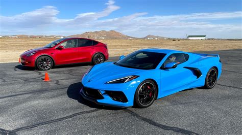 Tesla Model Y Vs Chevrolet Corvette Which Is Faster Edmunds