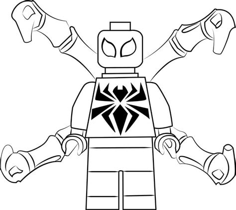 Lego Spiderman Coloring Pages Free Printable Coloring Pages For Kids