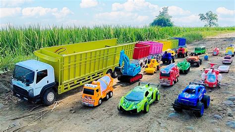 Mobil Truk Tronton Rc Muat Mobil Mobilan Oleng Mobil Balap Beko