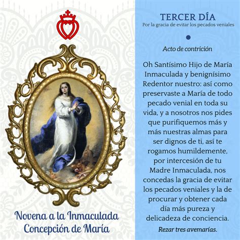 Tercer Día De La Novena A La Inmaculada Concepción Católicos En Red