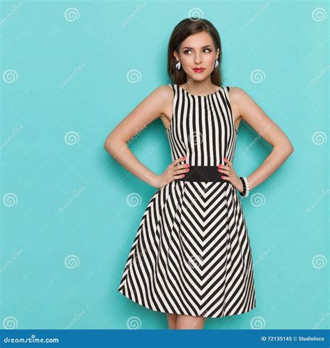 Cheerful Elegant Woman Looking Away Stock Image Image Of Color Front 72135145