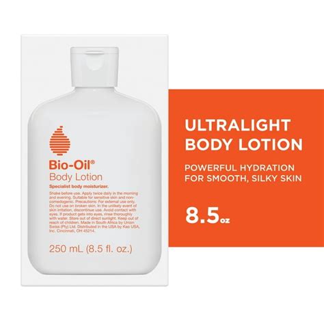 Bio Oil Moisturizing Body Lotion For Dry Skin Ultra Lightweight High Oil Hydration With Jojoba