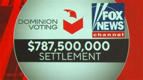 Comment On Dominion V Fox News Settlement