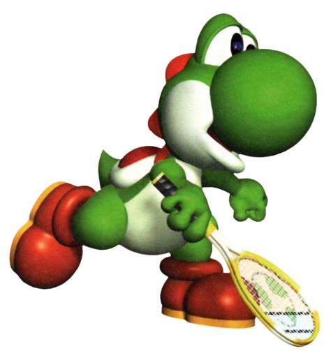 Filemario Tennis 64 Yoshi W Racketpng Super Mario Wiki The Mario