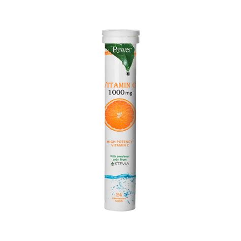 Vitamina C 1000mg 24 Tablete Efervescente Power Of Nature Pret