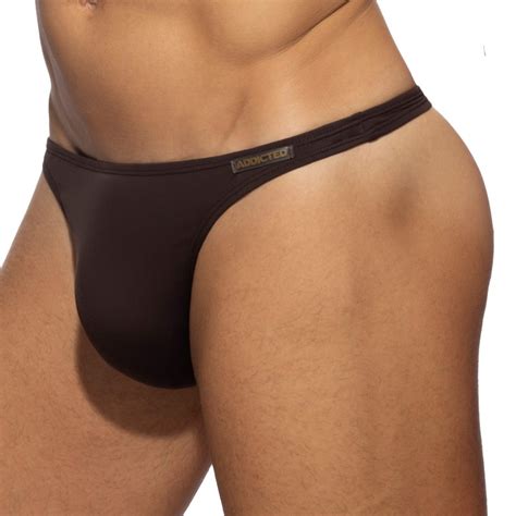 G String De Bain Marron Addicted Vente Slip De Bain Homme Add