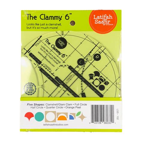 Clammy 6in Template By Latifah Saafir Quilt In A Day