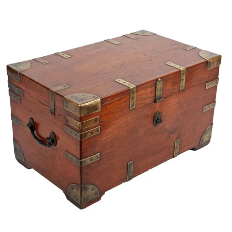 Victorian Brass Bound Trunk Antique Trunk Antique Chest Antique Boxes