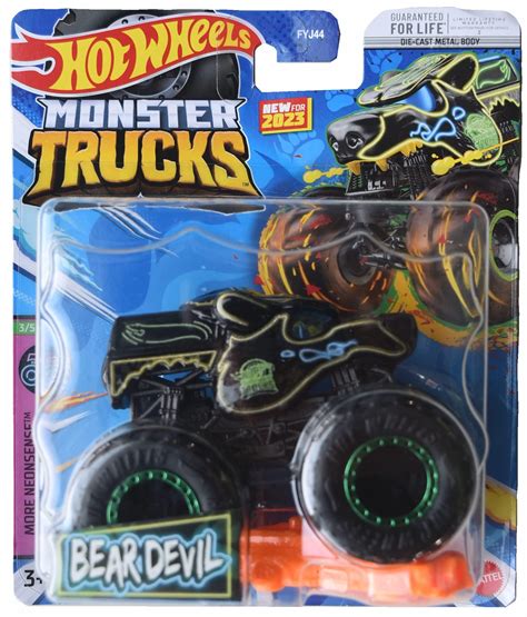 Mua Hot Wheels Monster Trucks Bear Devil Connect and Crash More Neonsense trên Amazon Mỹ