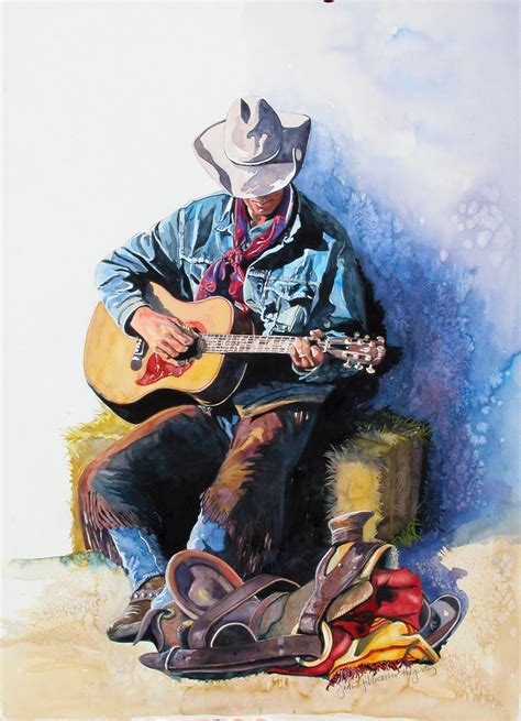 Cowboy Blues Art Cowboy Art Western Artist West Art